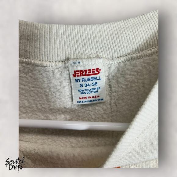 Vintage 1985 Jerzees by Russell Sweatshirt Womens Small Made in USA - Picture 2 of 4
